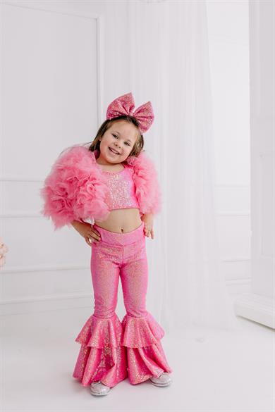 SUGAR PINK FRILL TROUSERS OUTFIT (TAM TAKIM)