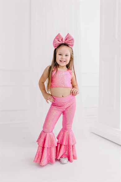 SUGAR PINK FRILL TROUSERS OUTFIT (TAM TAKIM)