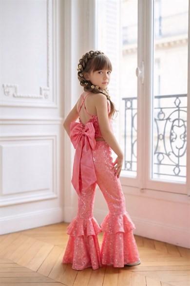 SUGAR PINK SPARKLE TIDE OUTFIT (TAÇ DAHİL TAM SET)