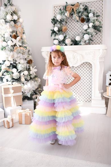 SUN SHINE LONG SKIRT&PINK SQUAMA CROP