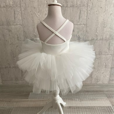 WHITE BASIC SUMMER TUTU DRESS