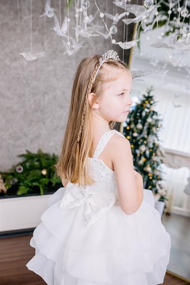 WHITE DIAMOND CROP AND BALLOON SKIRT