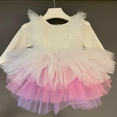 WHITE LOVER COLOR TUTU DRESS