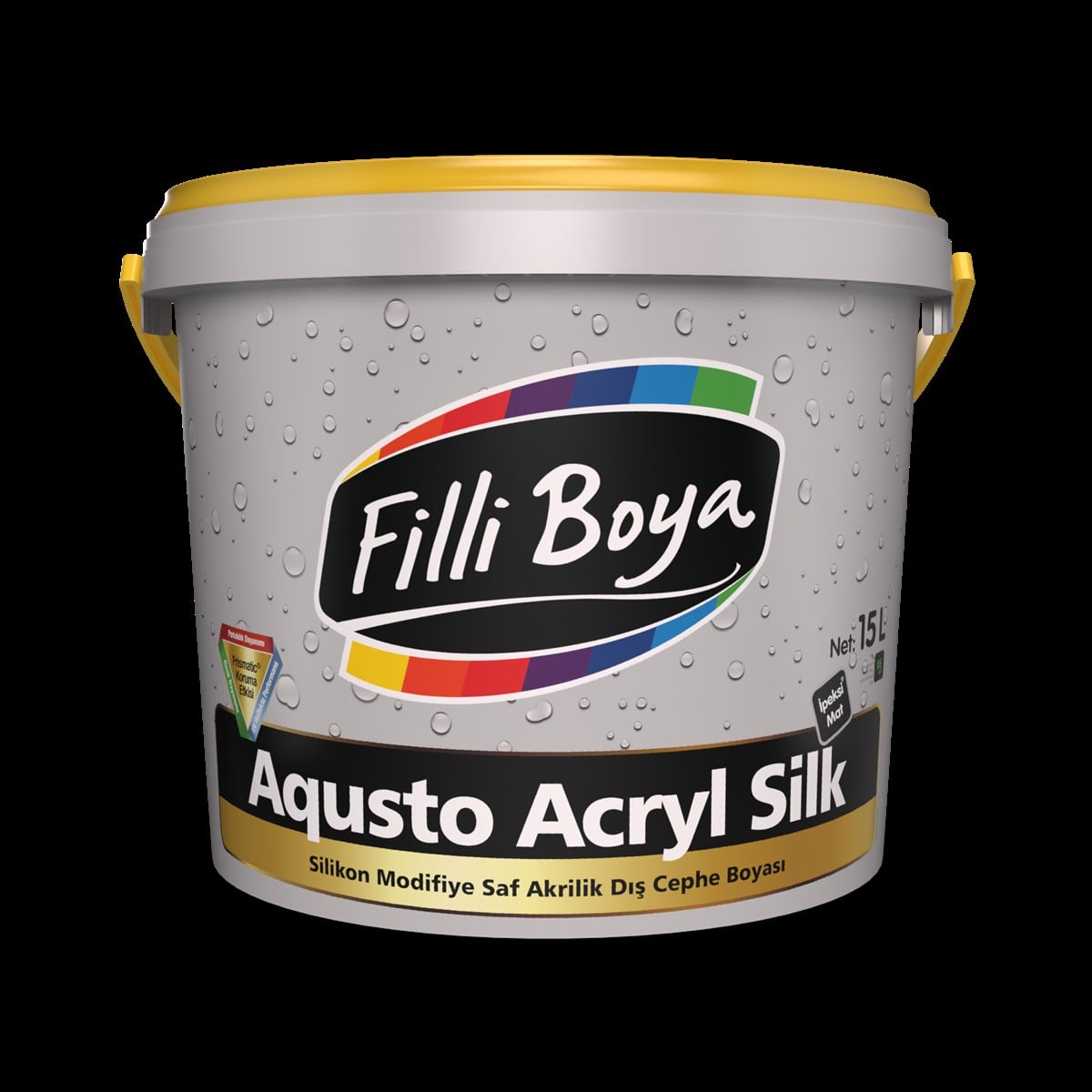 Filli Boya Aqusto Acryl Silk Saf Akrilik Ipeksi Mat Dış Cephe Boyası 15 Lt