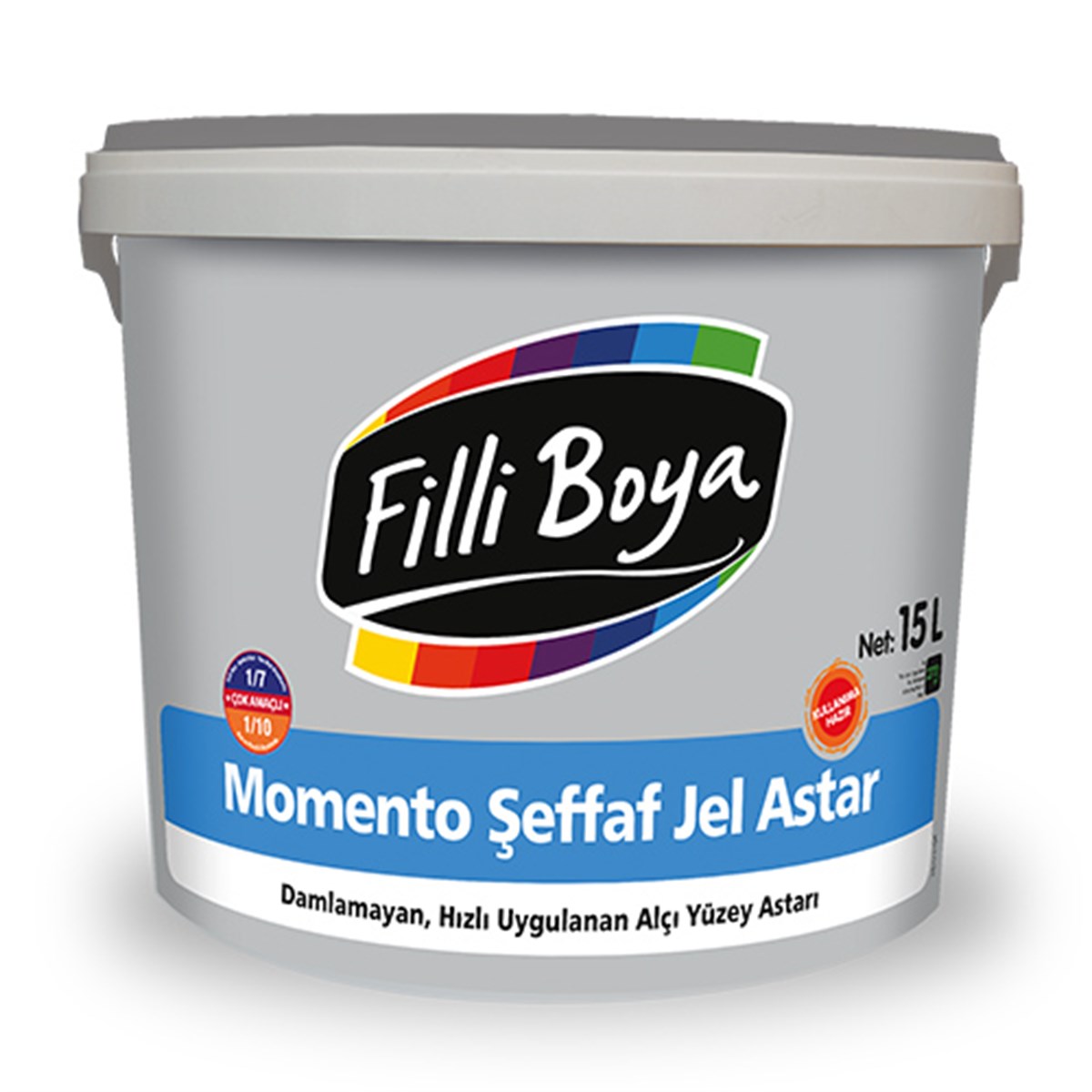 Filli Boya Şeffaf Momento Jel Alçı Üstü Astar 2,5 L & 15 L