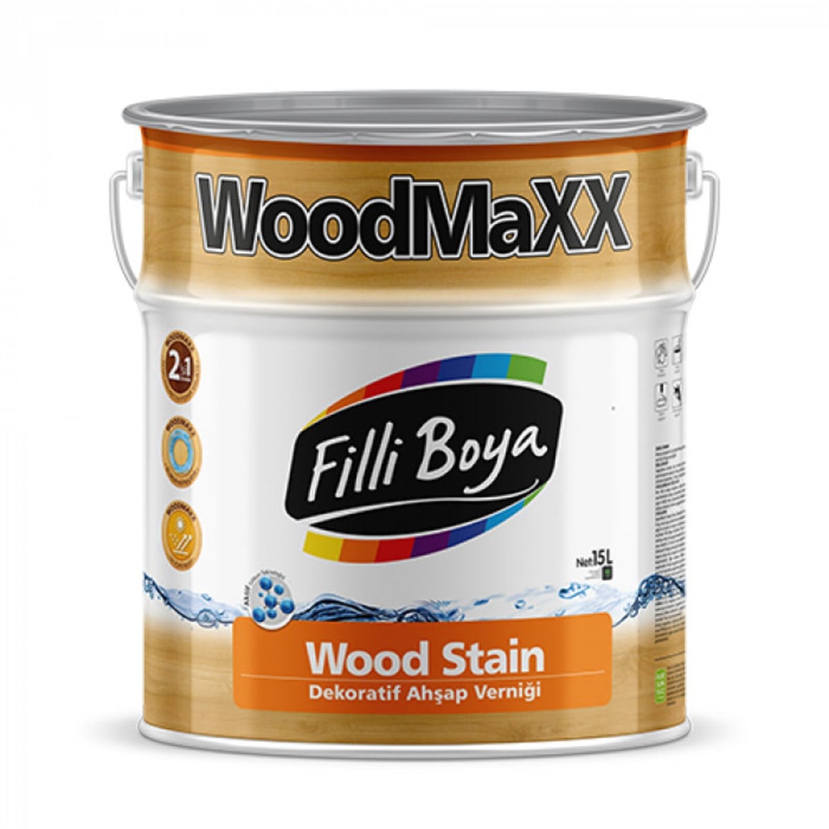 Filli Boya Woodmaxx Vernikli Ahşap Koruyucu 2.5 Litre