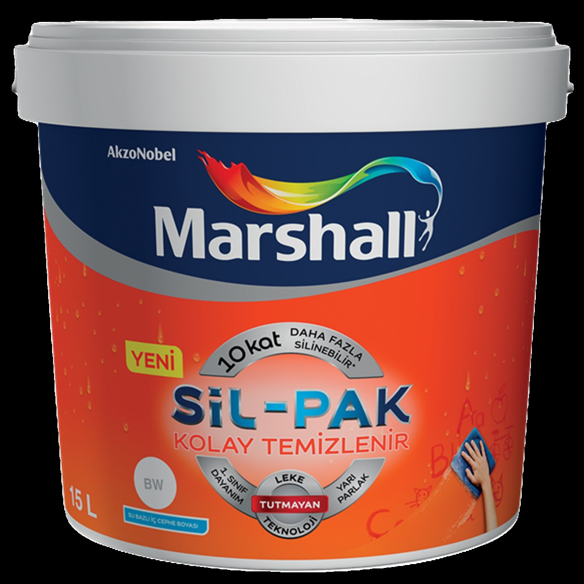 Marshall Sil-Pak Silinebilir İç Cephe Boyası 7.5 Lt