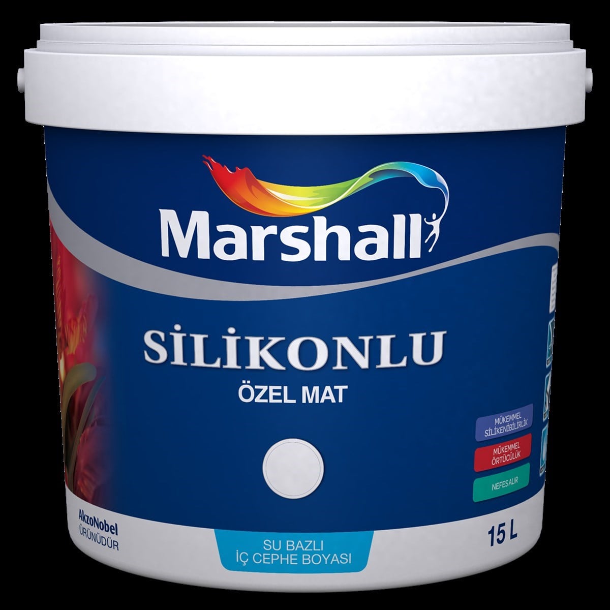 Marshall Silikonlu Özel Mat Iç Cephe Duvar Boyası 2.5 Lt (3.5 Kg)