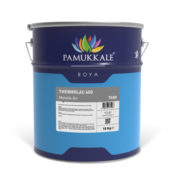 Pamukkale Isıya Dayanıklı Boya Metalik Gri 2.5 Lt