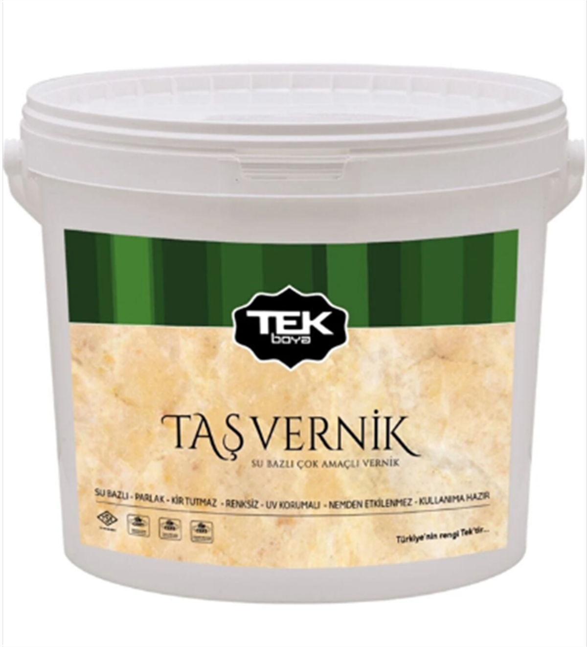 Tek Su Bazlı Taş Vernik Renksiz 15 Lt 