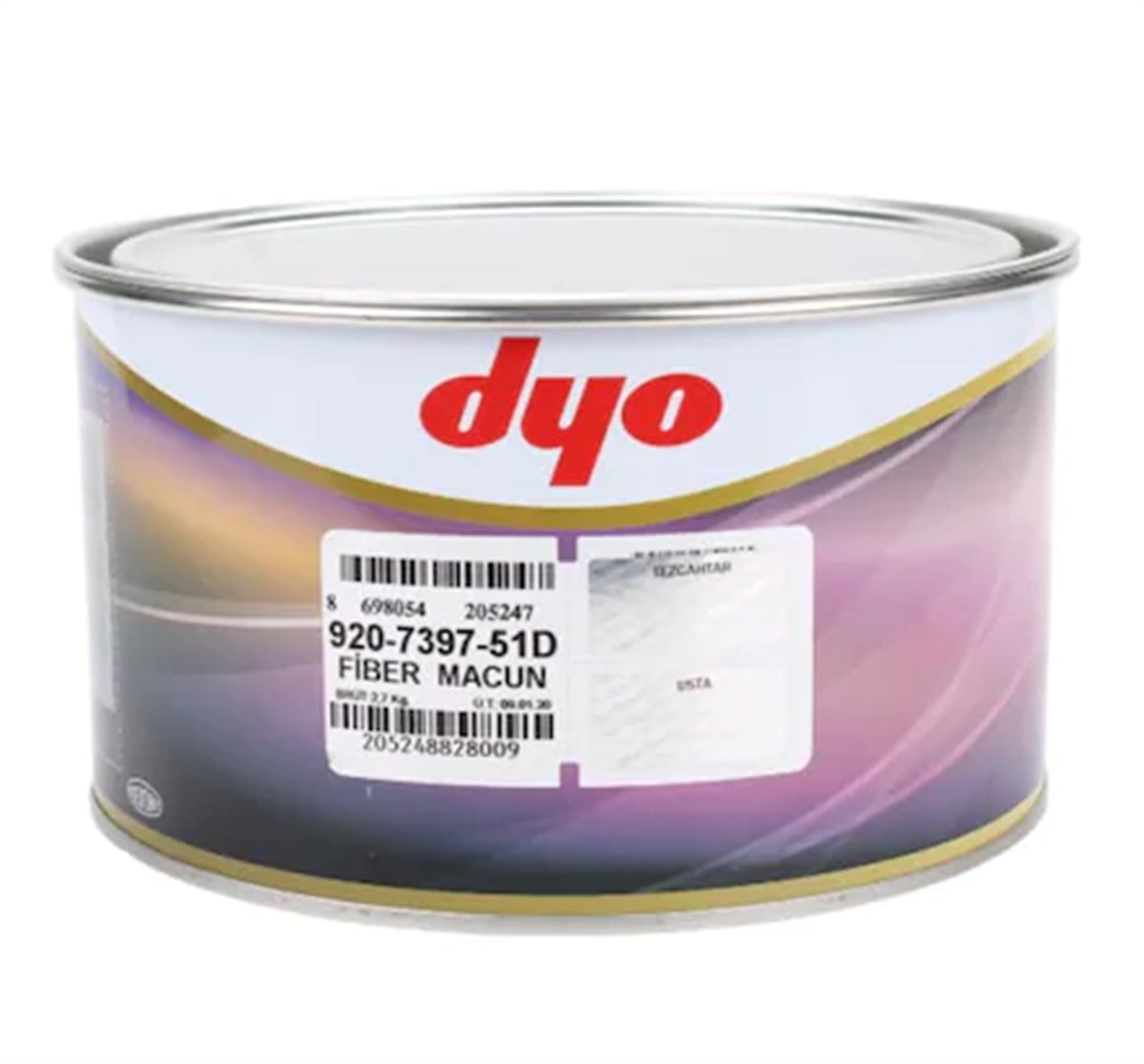 Dyo Fiber Elyaflı Macun 0,45 Kg &0.9 KG & 1,6 Kg & 2.7 KG