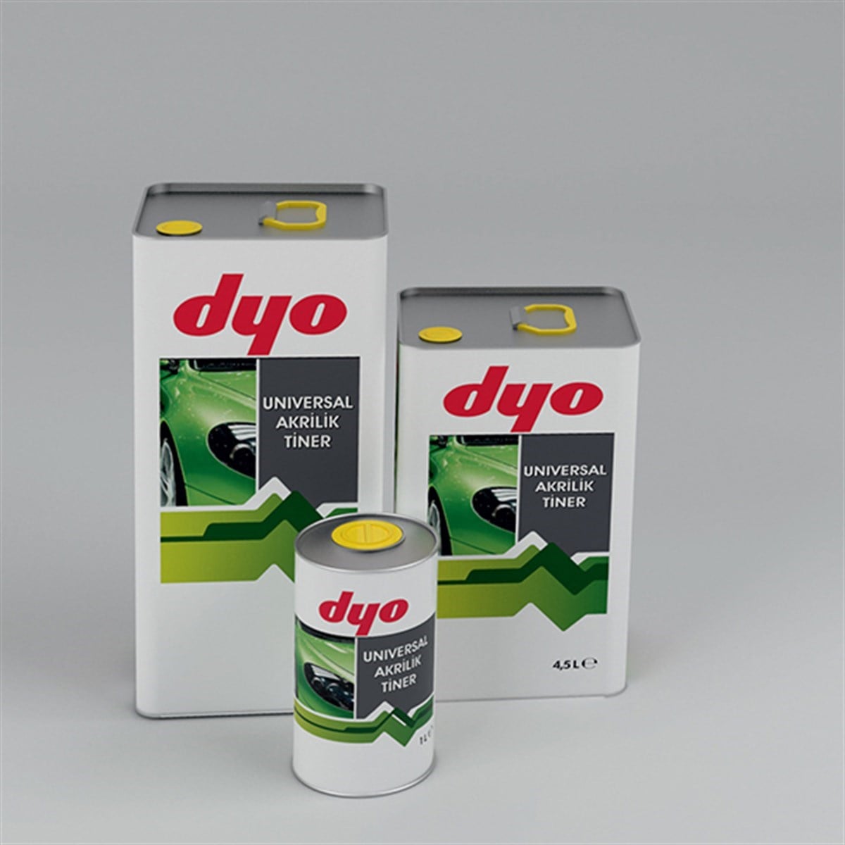 Dyo Üniversal Akrilik Tinerler 1Lt&3Lt&4.5Lt / Yavaş-Normal-Hızlı