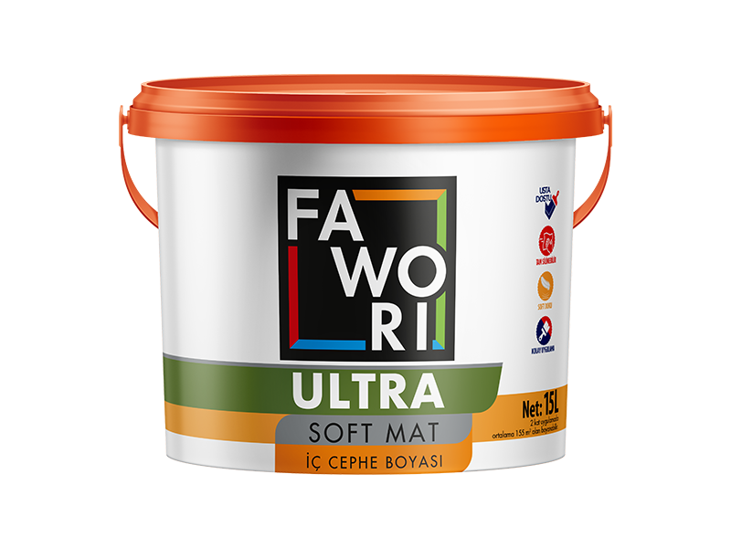 Fawori Ultra Soft Mat Silinebilir İç Cephe Boyası 15 Lt