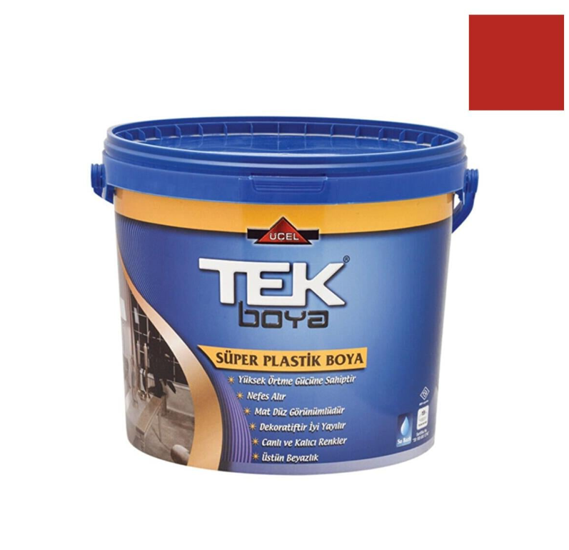 TEK PLASTİK BOYA BAYRAK KIRMIZI 20 KG