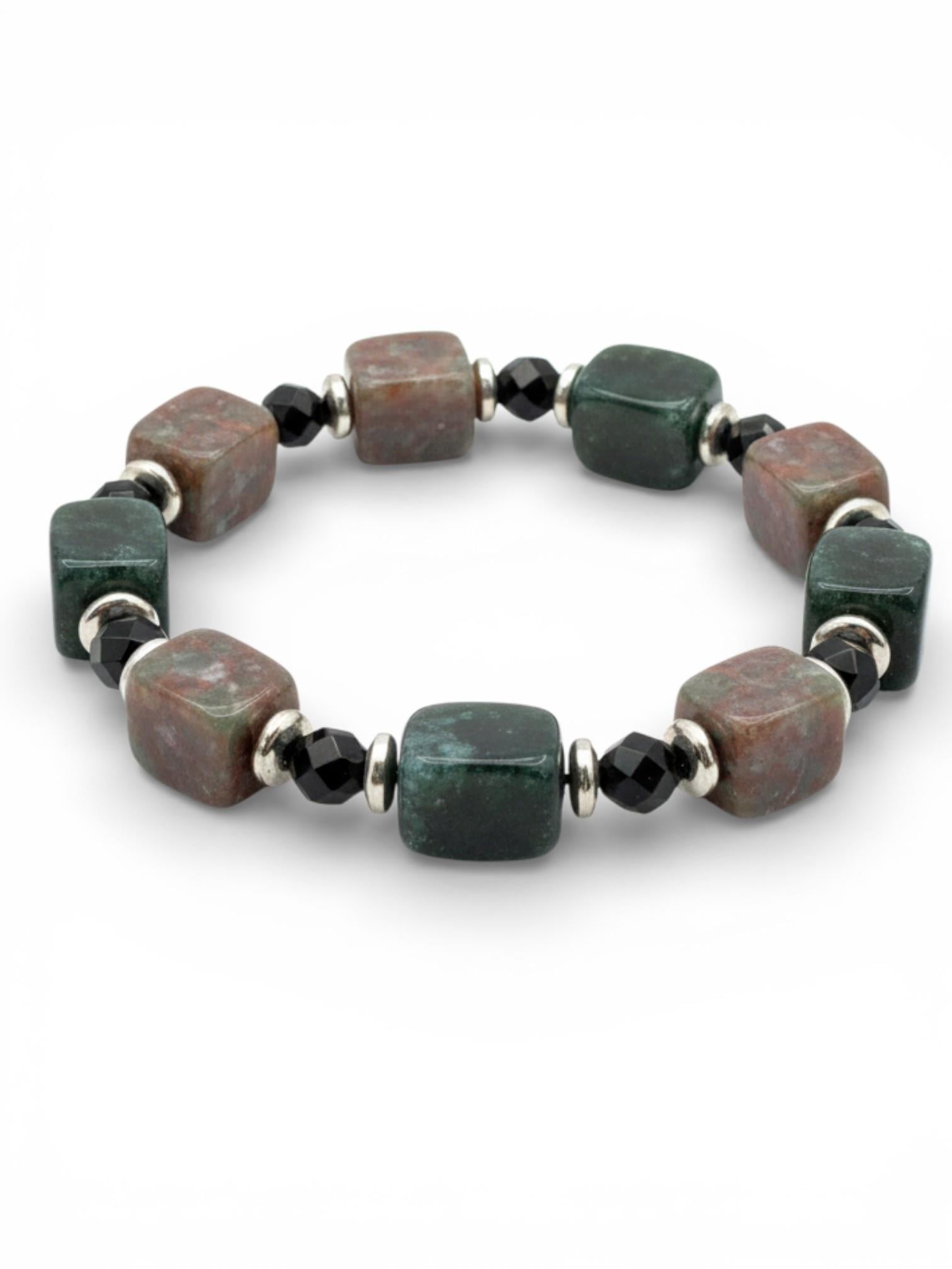 Piedra Jewels Özel Tasarım Akik ve Obsidyen BileklikPiedra Jewels Özel Tasarım Akik ve Obsidyen BileklikPiedraJewels
