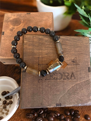 Piedra Jewels Özel Tasarım Akik ve Oniks BileklikPiedra Jewels Özel Tasarım Akik ve Oniks BileklikPiedraJewels