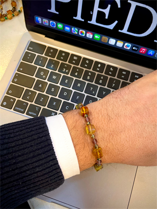 Piedra Jewels Özel Tasarım Kehribar ve Sultanit BileklikPiedra Jewels Özel Tasarım Kehiribar ve Sultanit BileklikPiedraJewels