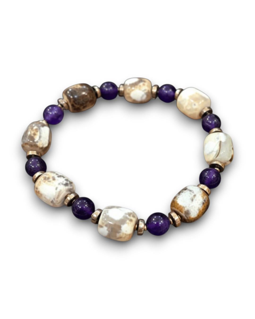 Piedra Jewels Özel Tasarım Akik ve Ametist BileklikPiedra Jewels Özel Tasarım Akik ve Ametist BileklikPiedraJewels