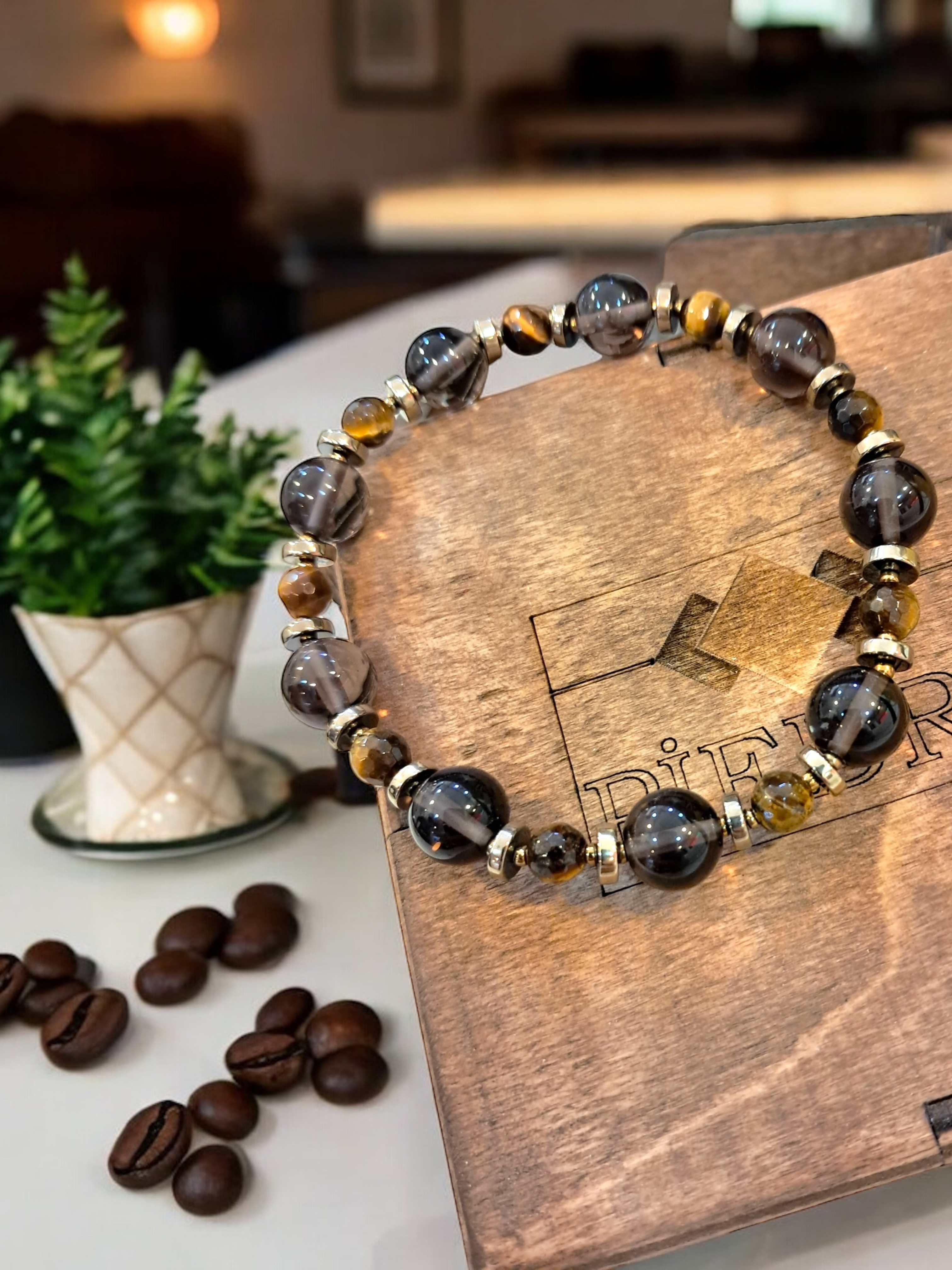 Piedra Jewels Özel Tasarım Dumanlı Kuvars BileklikPiedra Jewels Özel Tasarım Dumanlı  Kuvars BileklikPiedraJewels