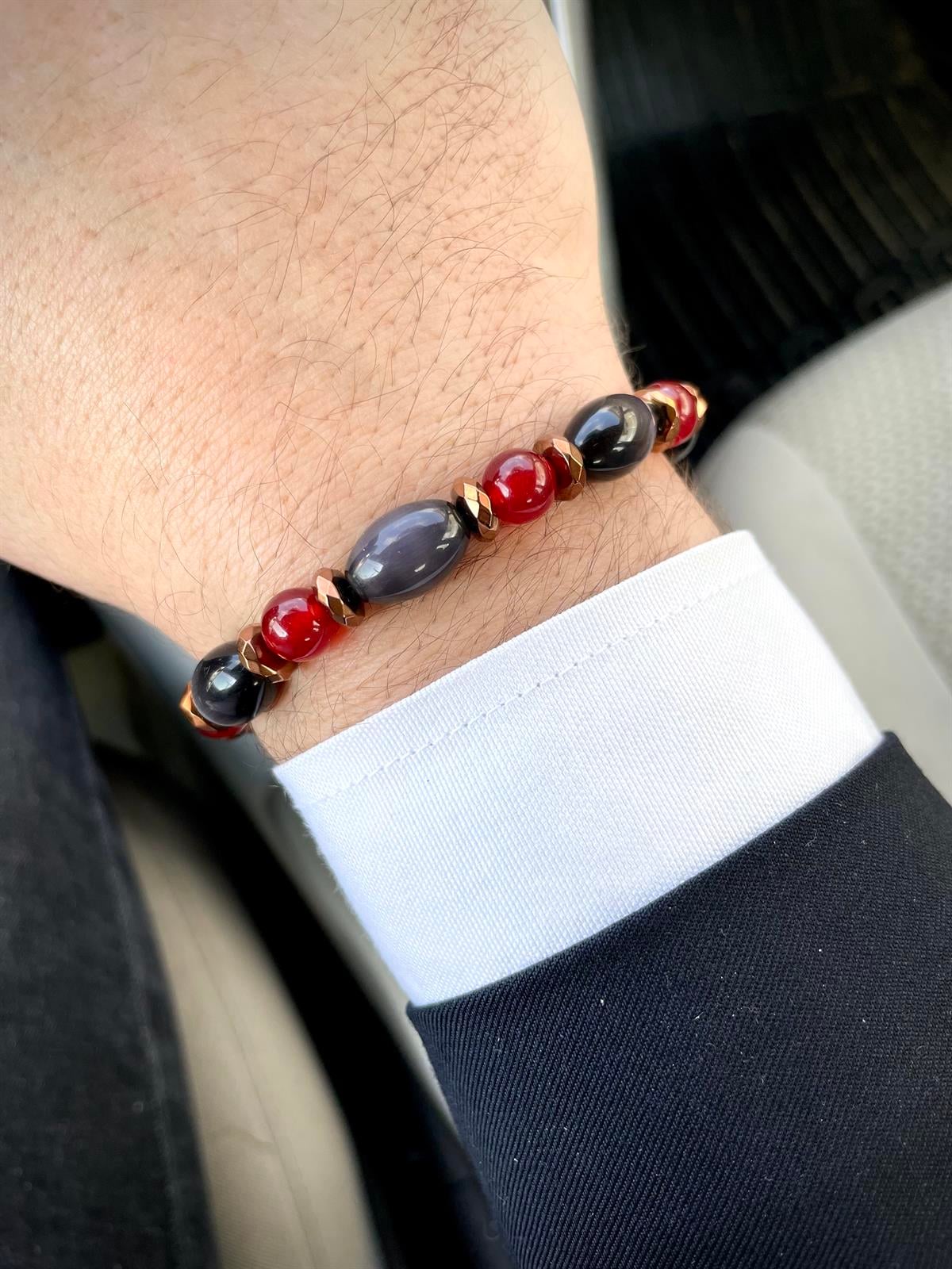 Piedra Jewels Özel Tasarım Kedi Gözü ve Akik Bilekliközel tasarım kedi gözü bileklikPiedraJewels