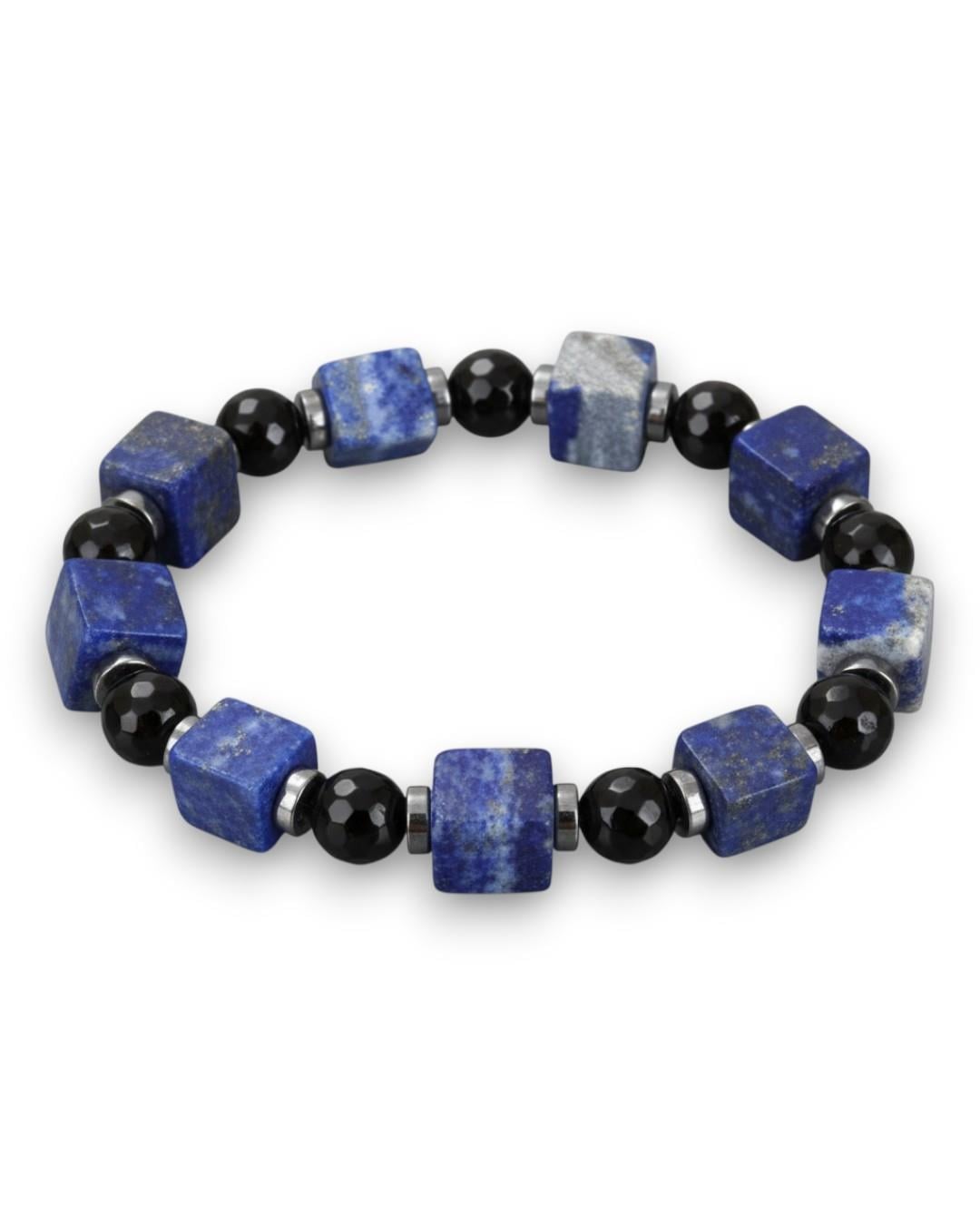 Piedra Jewels Özel Tasarım Lapis Lazuli ve Oniks BileklikPiedra Jewels Özel Tasarım Lapis Lazuli ve Oniks BileklikPiedraJewels
