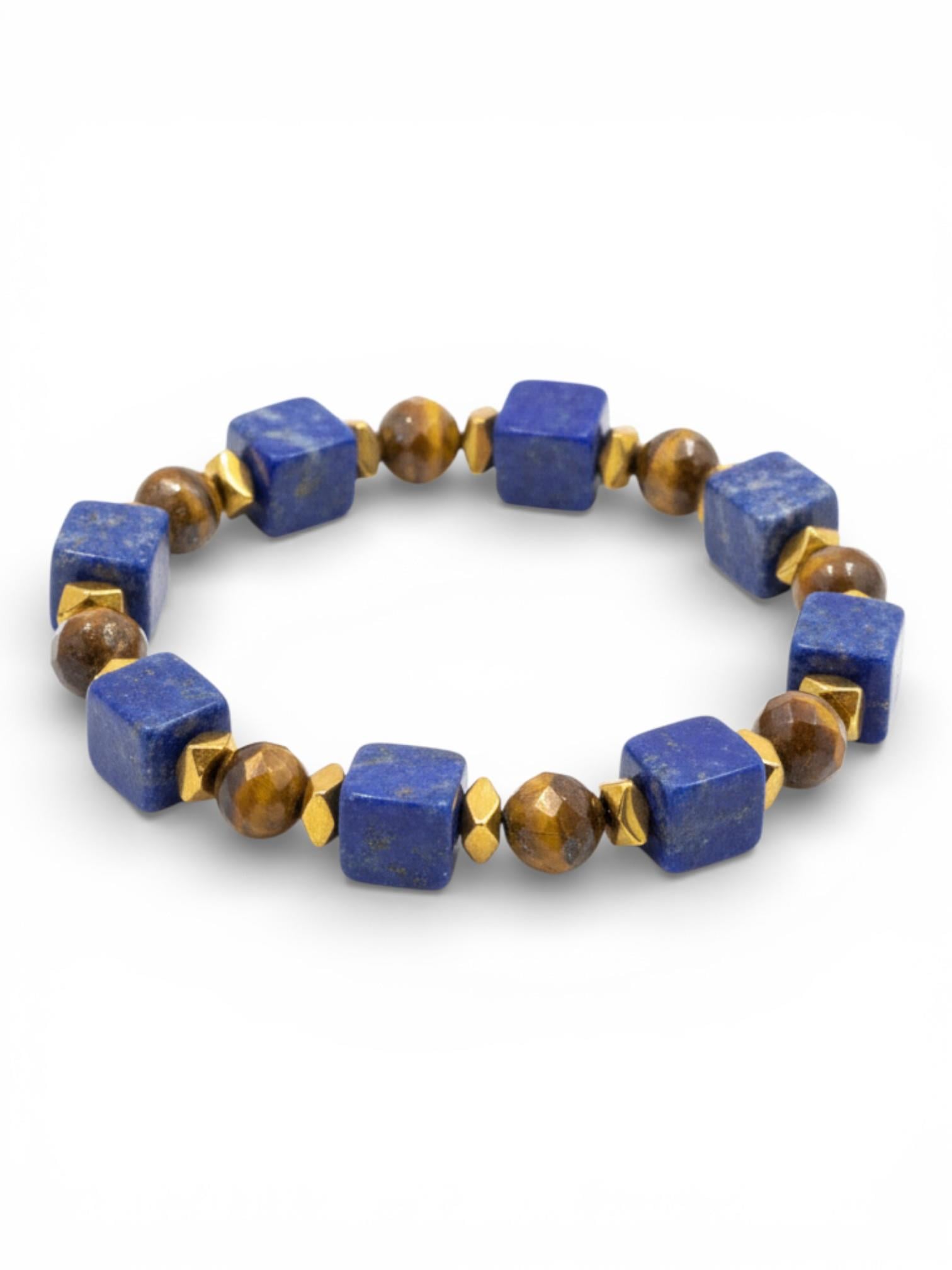 Piedra Jewels Özel Tasarım Lapis Lazuli ve Kaplan Gözü Gözü BileklikPiedra Jewels Özel TasarımLapis Lazuli ve Kaplan Gözü Gözü BileklikPiedraJewels
