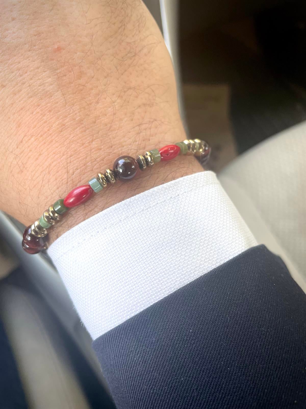 Piedra Jewels Özel Tasarım Şahin Gözü ve Mercan  BileklikPiedra Jewels Özel Tasarım Şahin Gözü ve Mercan BileklikPiedraJewels