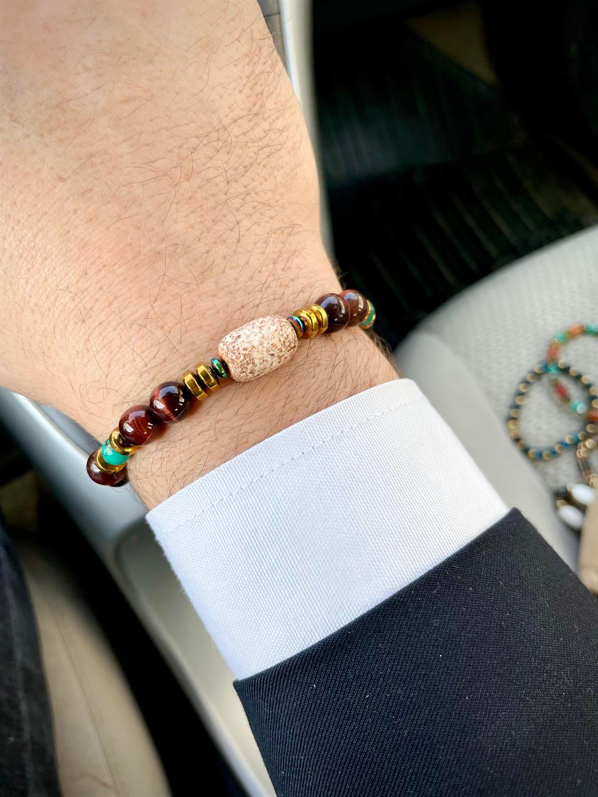 Piedra Jewels Özel Tasarım Şahin Gözü ve Akik Bilekliközel tasarım şahin gözü bileklikPiedraJewels