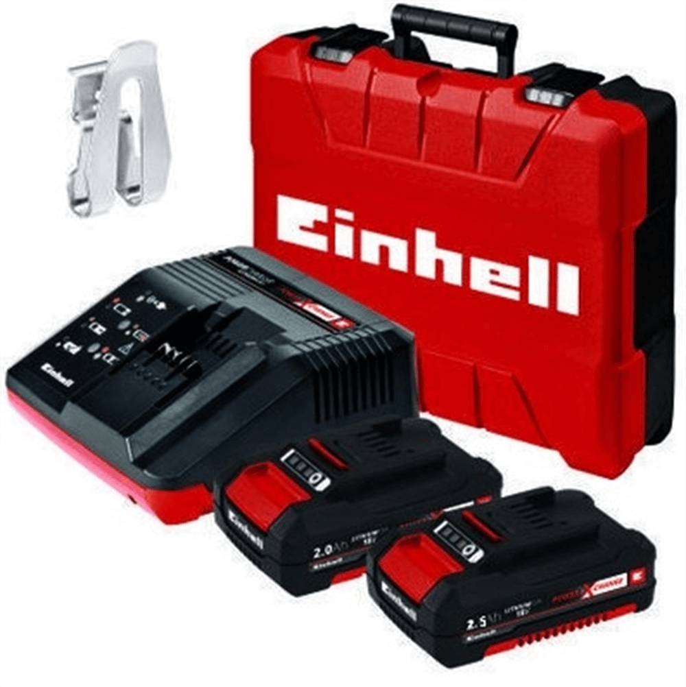  Einhell TE-CD 18 LI-İ BL Akülü Darbeli Vidalama + 18V 2,5 AH Akü + 18V 2,0 AH Akü  + Şarj Aleti