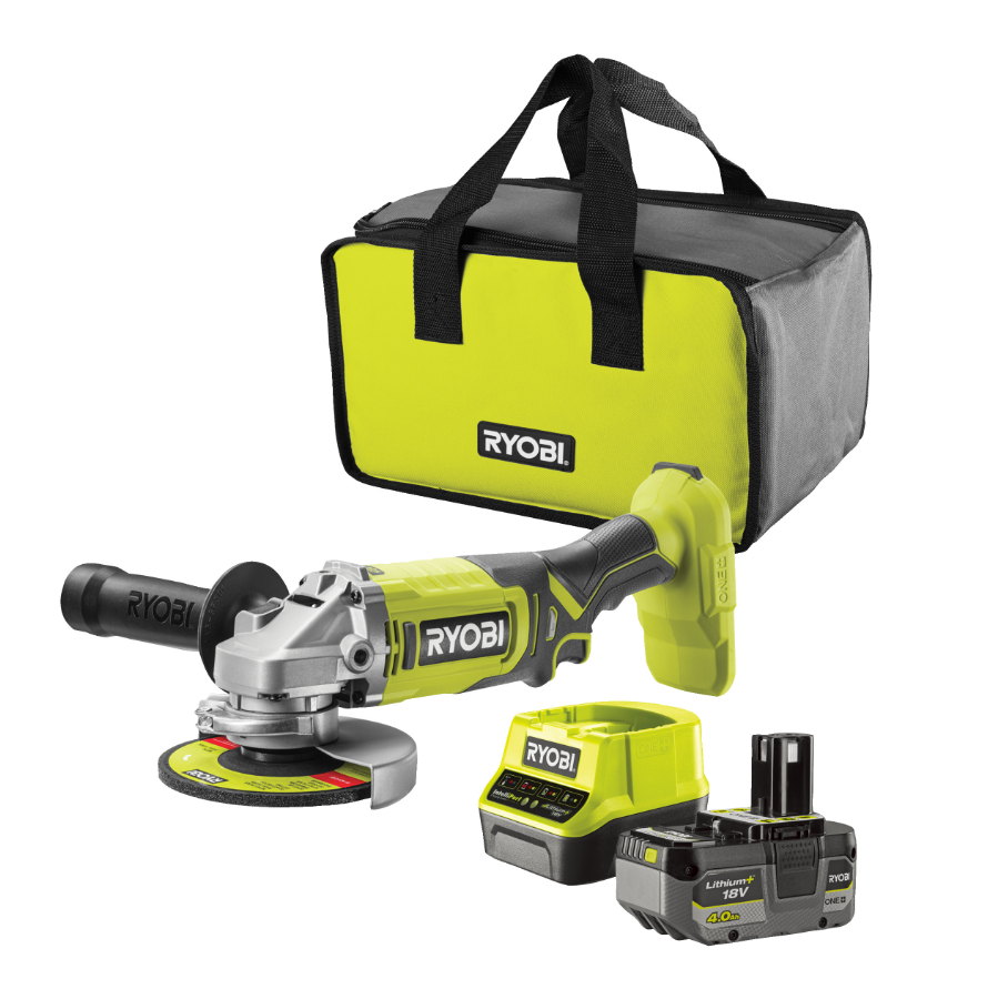 Ryobi RAG18125-1C40S 125 MM 1x 4.0 Ah Li-Ion One+Akülü Avuç Taşlama 5133005643