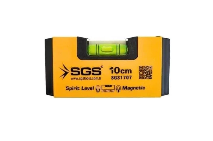 Sgs Alüminyum Mıknatıslı Su Terazi Mini 10 CM SGS1707