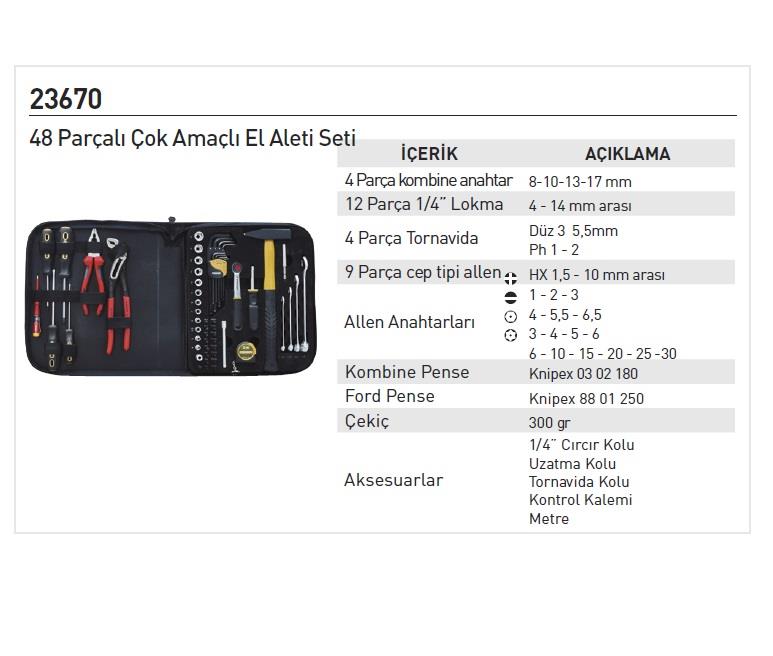 Proxxon 23670 48 Parça Çok Amaçlı Alet Seti 