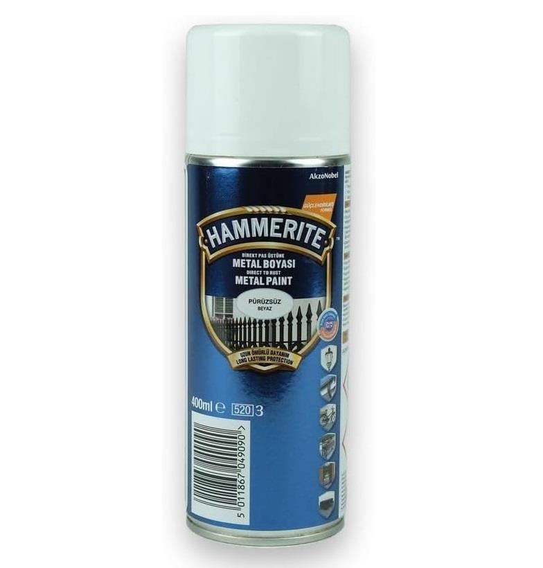 Marshall Hammerite Sprey Boya Pürüzsüz Beyaz 400 ML