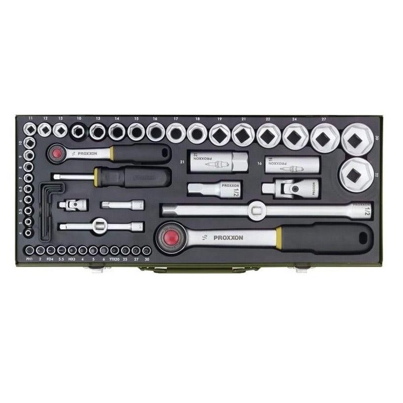 Proxxon 23040 1 /4 - 1/ 2 56 Parça Lokma Ve Bits Takım Seti