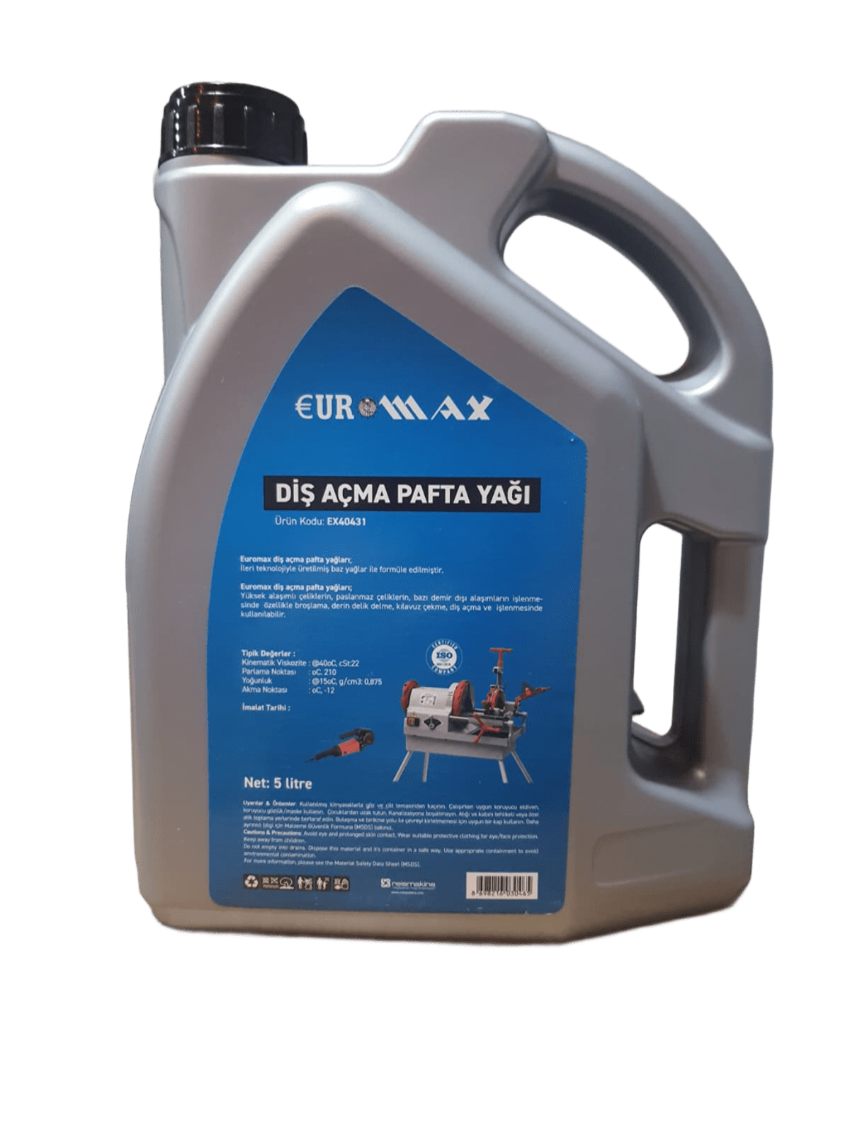 Euromax  Diş Açma Pafta Yağı 5LT EMX40431Pafta Grubu