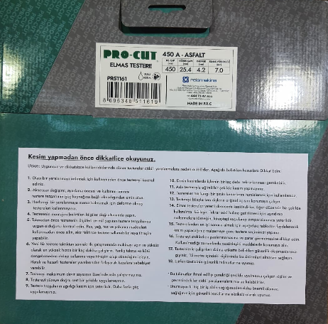 Pro-Cut 450A Asfalt Kesme Testeresi 51161