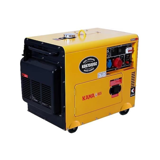Kama KDK7500SC Marşlı Monofaze Dizel Kabinli Jeneratör 6.9KVA 