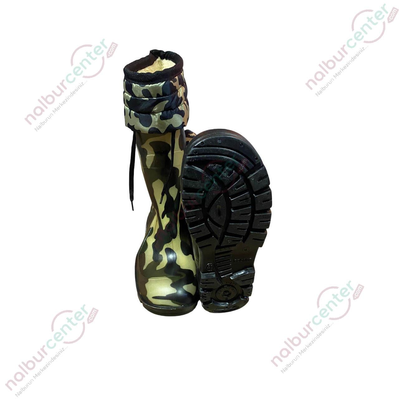 Arısan Reçber Avcı Çizmeleri Kamuflaj Kısa No:45
