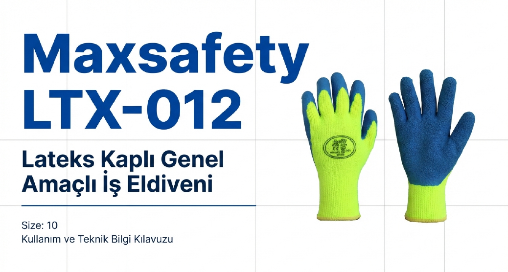 Maxsafety Lateks Kaplı İş Eldiveni Kalın No:10 LTX-012