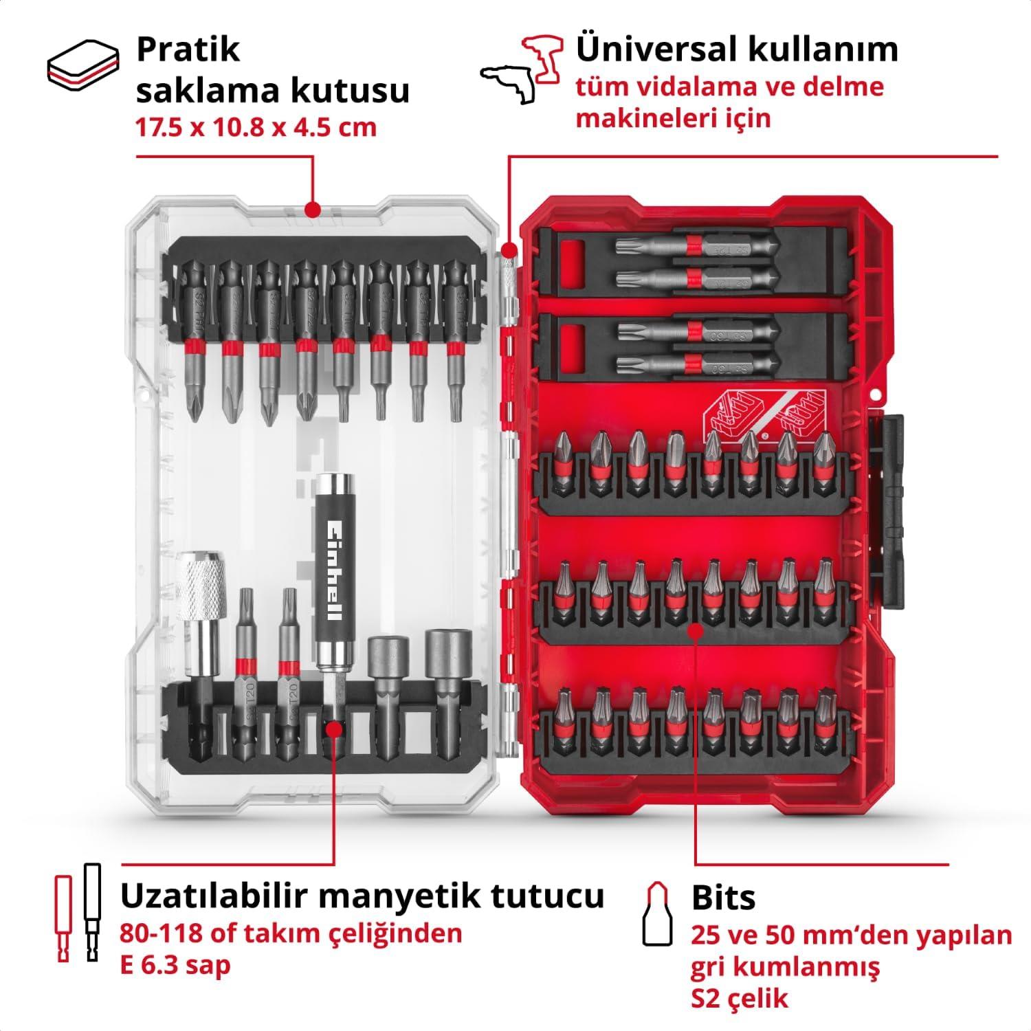 Einhell M-Case Bits Uç Seti 42 Parça 118953