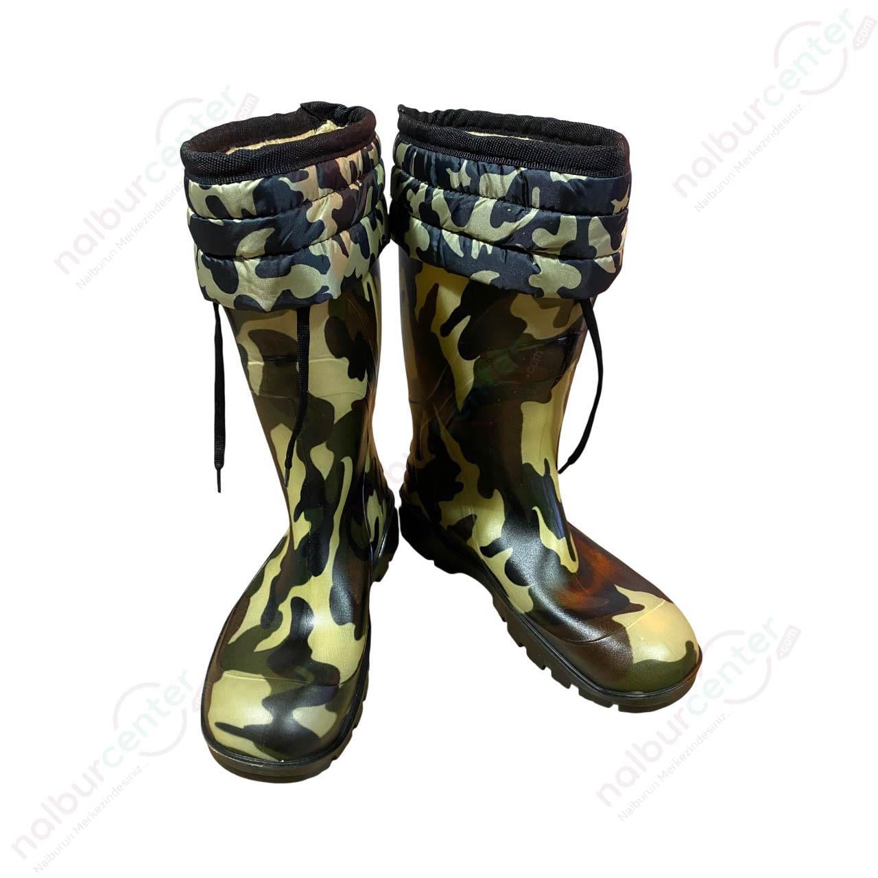 Arısan Reçber Avcı Çizmeleri Kamuflaj Kısa No:45