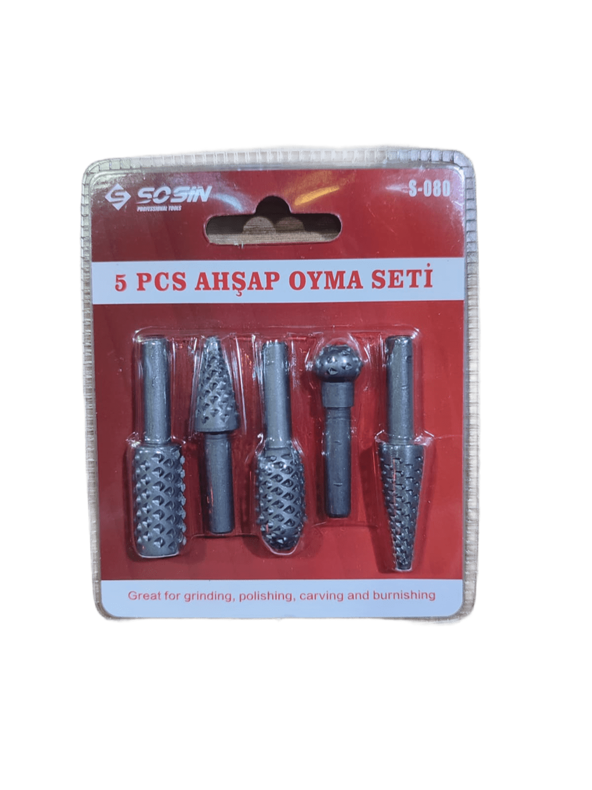 Sosin Ahşap Oyma Seti S-080