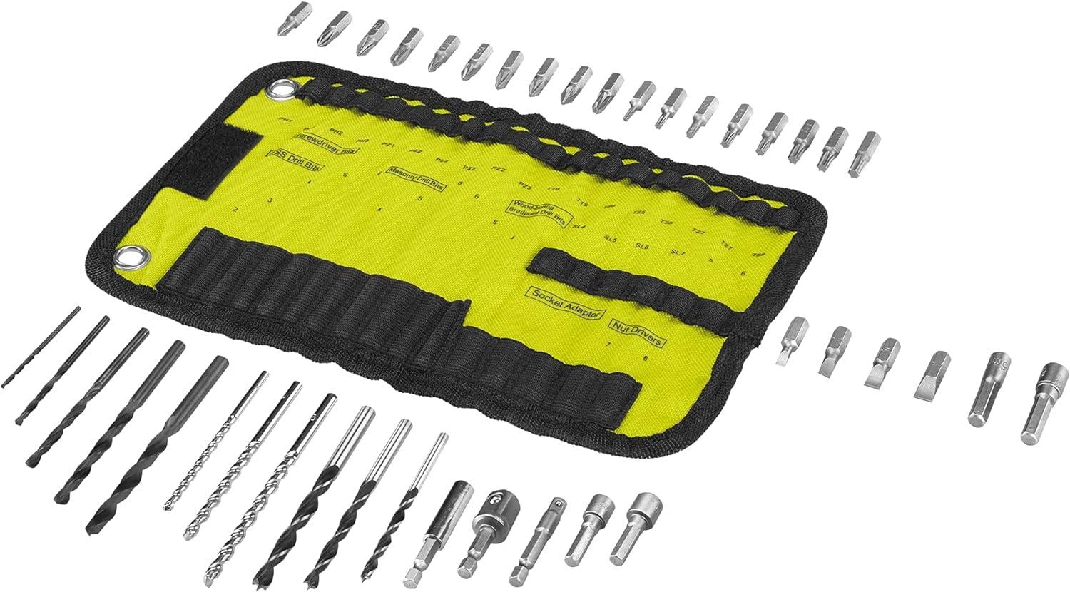 Ryobı 40 Parça Vidalama Seti Bez Çantalı RAK40RM 5132002264