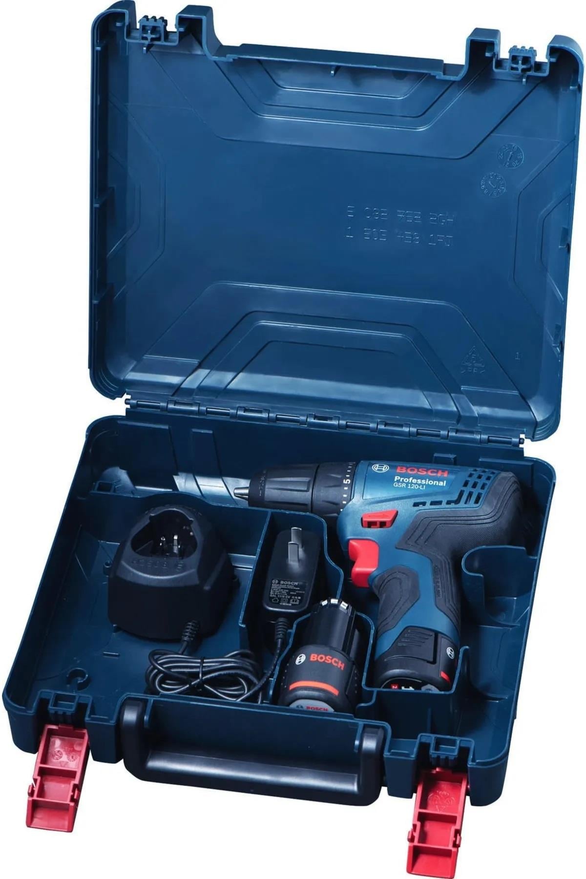 Bosch GSR 120-LI 12 Volt 1,5 Ah Çift Akülü Delme/Vidalama - Çantalı