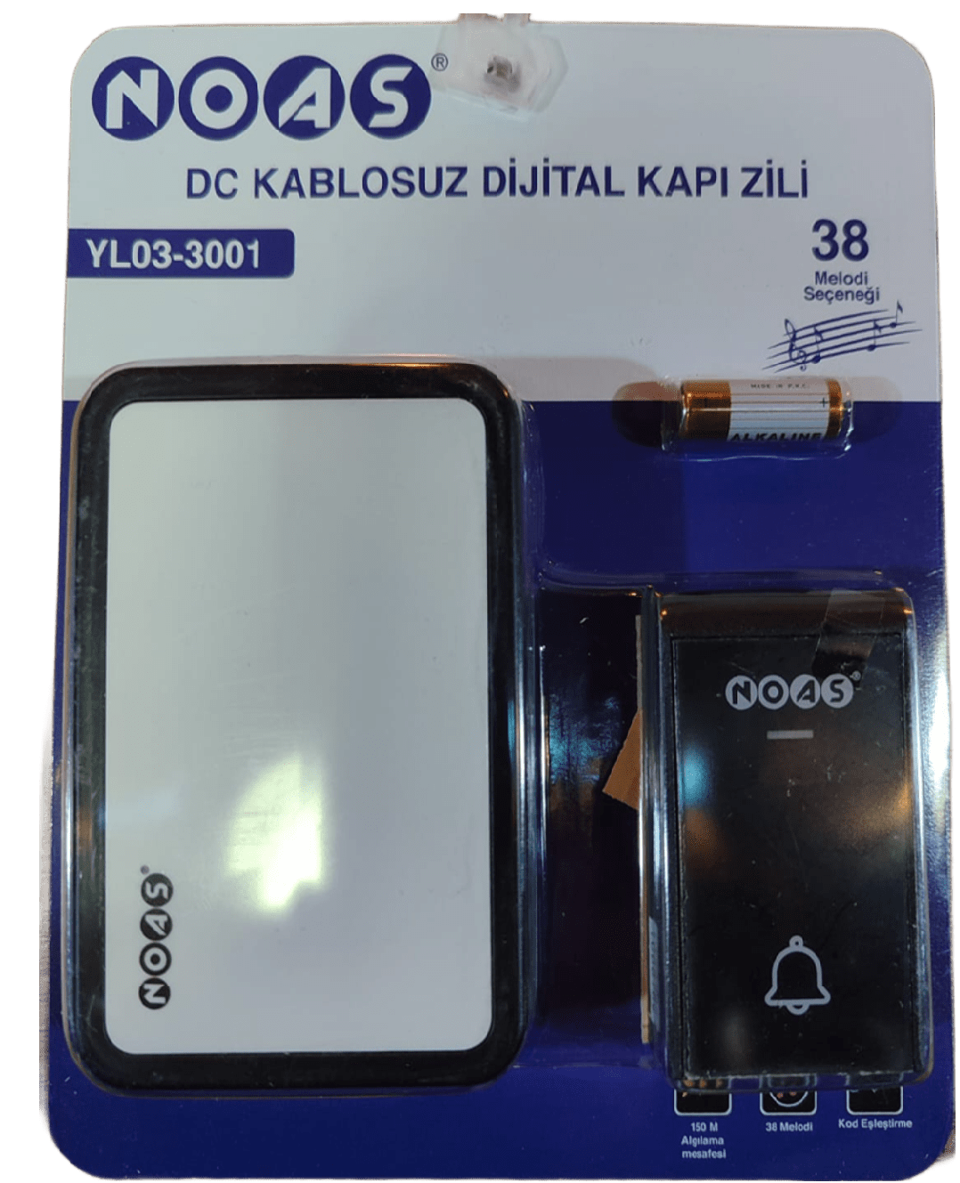 Noas Kablosuz Dijital Kapı Zili YL03-3001
