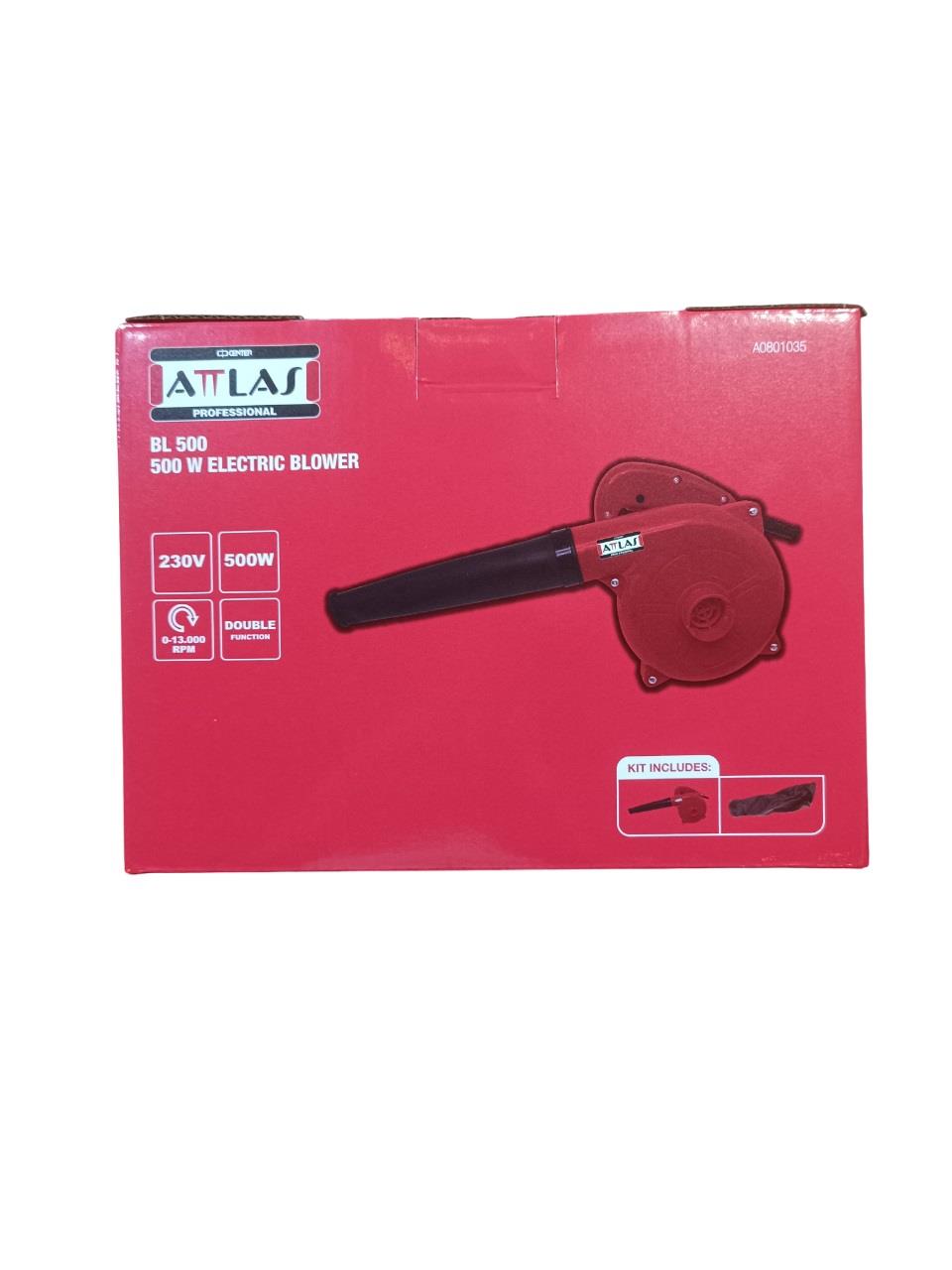 Attlas Eco BL500 Elektrikli Hava Üfleme ve Çekme Motoru 500 W