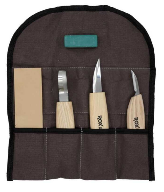 Rox Wood Kaşık Oyma ve Bıçak Seti 5 Parça 153ROX184506