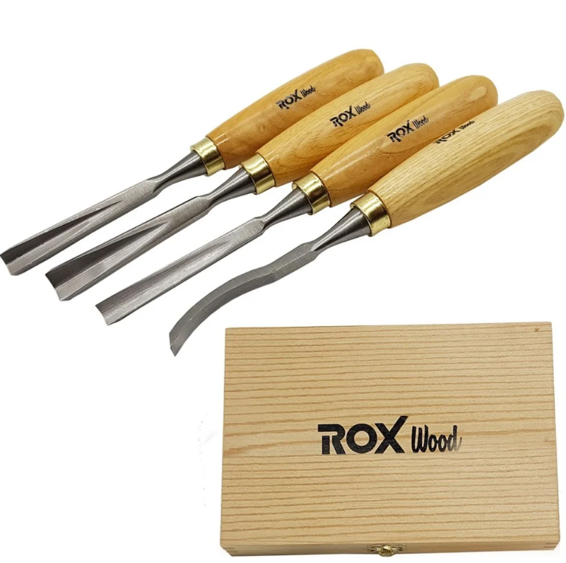 Rox Wood Ahşap Oyma Seti 4 Parça 15399076