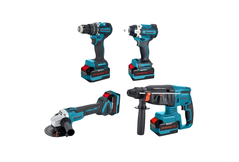 Catpower Kömürsüz Akülü 4'Lü Set 1580Elektrikli Kırıcı-Delici Matkaplar