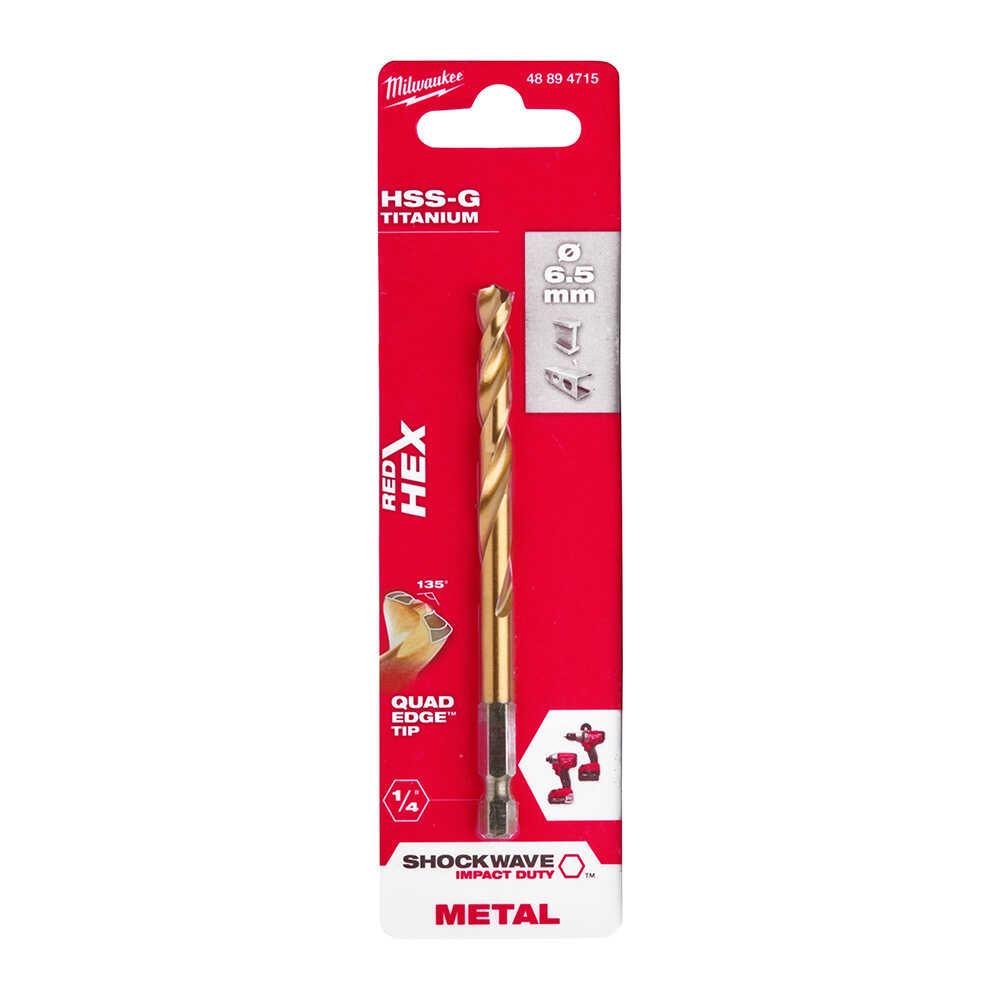 Milwaukee Metal Matkap Ucu Hex Girişli 6.5mm 48894715Matkap Uçları
